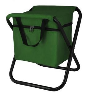 Taboret wędkarski z torbą termiczną - zielony