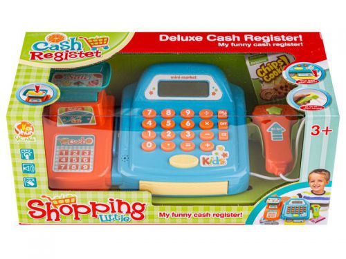 Edukacyjna sklepowa kasa fiskalna - Waga Kalkulator Czytnik Kodów Akcesoria