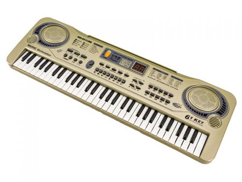 Keyboard MQ-811 Organki, 61 Klawiszy, Zasilacz, Mikrofon, USB Przecena 2