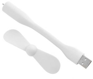 Wiatraczek silikonowy USB - biały
