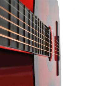Gitara 38\ - czerwona