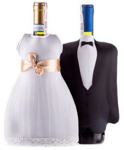 Sukienka I Garnitur Na Butelkę Mr & Mrs DiVinto