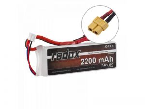 Pakiet Akumulator Redox LiPo 7,4V 2200mAh 30c
