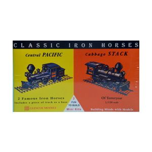 Model plastikowy - Lokomotywy Classic Iron Horses - Central Pacific / Cabbage Stack - Glencoe Models