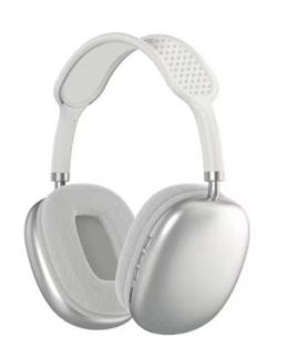 Słuchawki bezprzewodowe bluetooth klasyczne srebrn