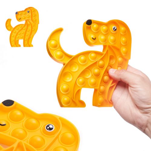 Zabawka sensoryczna Push Bubble Pop pies żółty