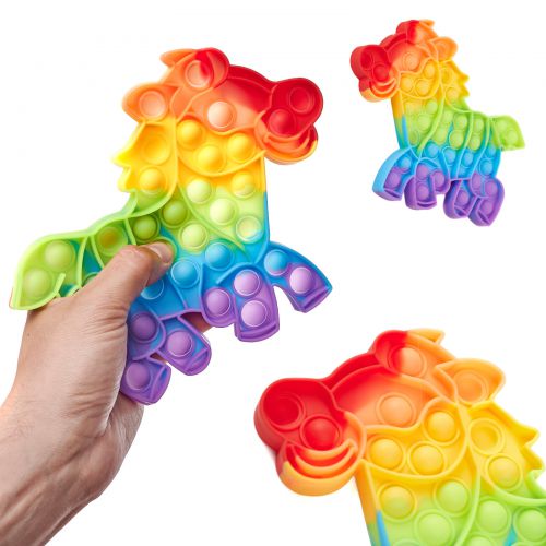 Zabawka sensoryczna Push Bubble Pop konik tęczowy