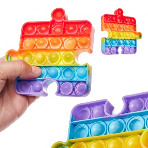 Zabawka sensoryczna Push Bubble Pop puzzel tęczowy