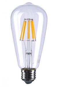 Żarówka dekoracyjna LED Edison Retro 6W e27 Ciepła