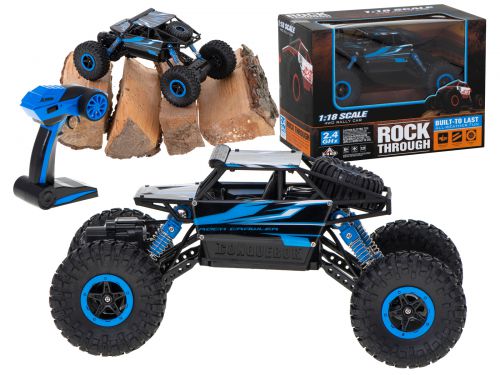 Samochód RC Rock Crawler 1:18 4WD niebieski