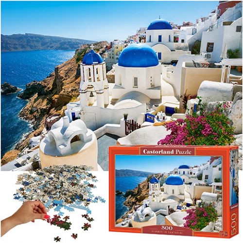 CASTORLAND Puzzle 500el. Summer in Santorini - Lato na Santorini