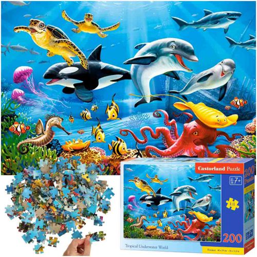 CASTORLAND Puzzle 200el. Tropical Underwater World - Tropikalny Podwodny Świat
