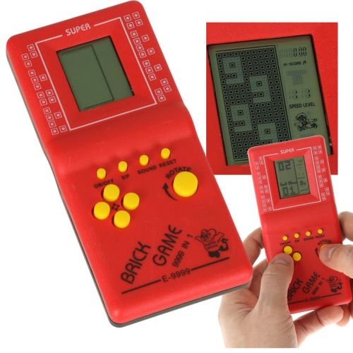 Gra Gierka Eletroniczna Tetris 9999in1 czerwona