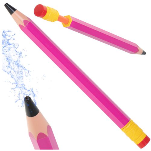 Sikawka pompka na wodę ołówek 54cm różowy