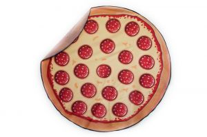 Ręcznik Plażowy Koc okrągły 148cm wzór: pizza