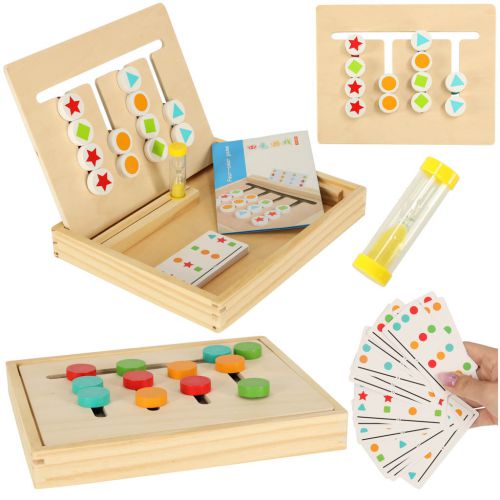 Zabawka edukacyjna drewniana dopasuj kolory w pudełku