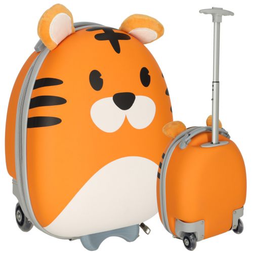 Walizka podróżna dla dzieci bagaż podręczny na kółkach tygrys